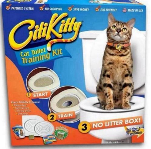 CitiKitty Cat Toilet Training Kit - Kat Poes op toilet wc, Dieren en Toebehoren, Katten-accessoires, Nieuw, Ophalen of Verzenden