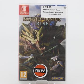 Nintendo Switch Game: Monster Hunter Rise Nieuw beschikbaar voor biedingen