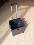 Opvouwbaar krat op wielen, Doe-het-zelf en Verbouw, Kratten en Dozen, Ophalen, Gebruikt, Krat, Opvouwbaar