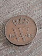 1 Cent 1863 - Willem III, Ophalen of Verzenden, Koning Willem III, 1 cent, Losse munt