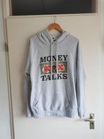 Vintage ac dc band hoodie trui jaren 90 maat xl, Maat 56/58 (XL), Ophalen of Verzenden, Grijs, Gedragen
