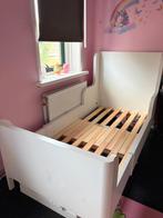 Meegroei kinderbed wit, Kinderen en Baby's, Kinderkamer | Bedden, Ophalen, 70 tot 85 cm, Zo goed als nieuw, Lattenbodem