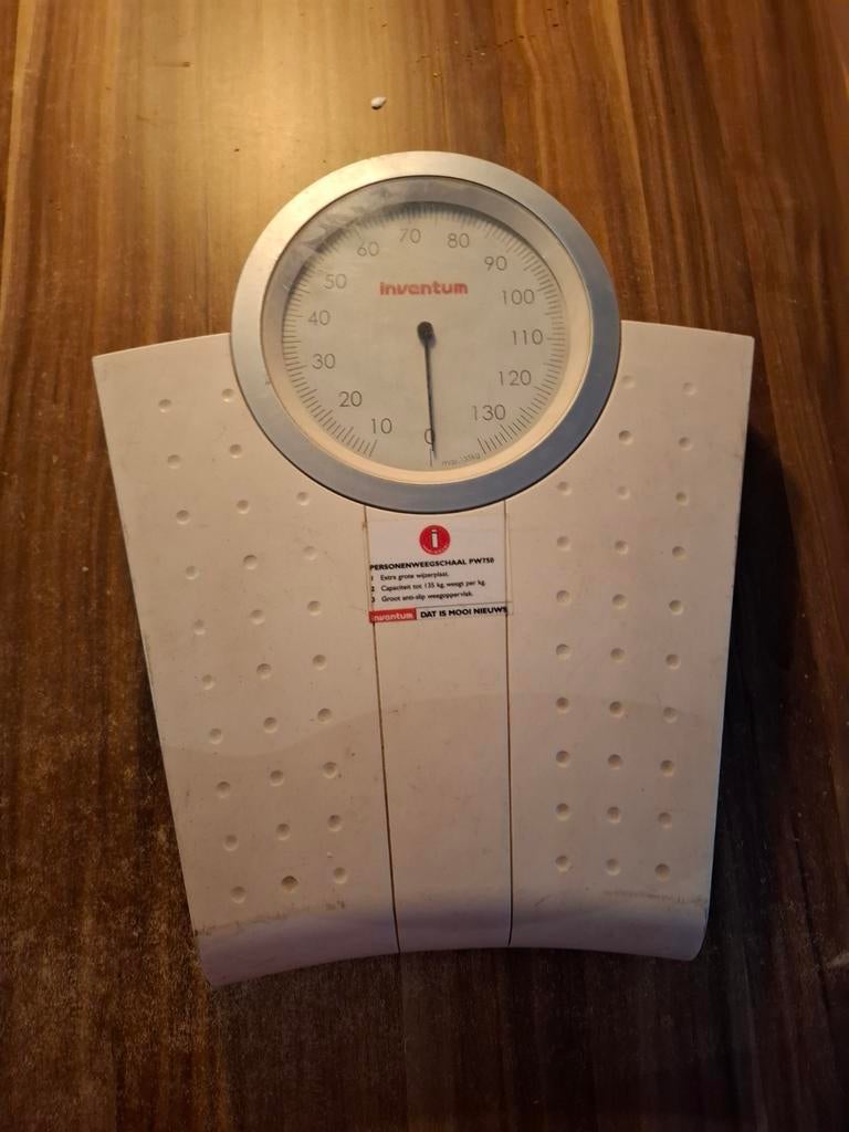 Inventum personen weegschaal, Witgoed en Apparatuur, Weegschalen, Ophalen, Gebruikt, Analoog, 100 kg of meer