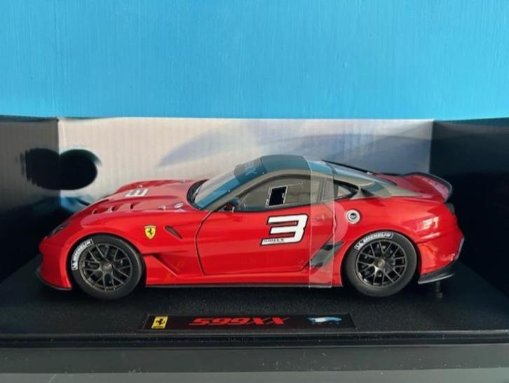 FERRARI 599XX #3 1:18 HOT WHEELS ELITE, Hobby en Vrije tijd, Modelauto's | 1:18, Zo goed als nieuw, Auto, Hot Wheels, Ophalen of Verzenden