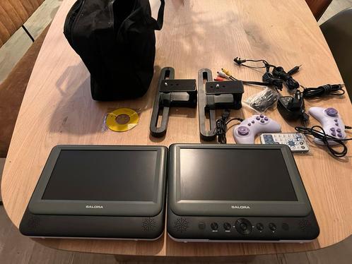 Salora Portable dvd speler + extra scherm en hoofdsteunklem, Audio, Tv en Foto, Dvd-spelers, Gebruikt, Overige merken, Ophalen of Verzenden