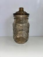 Vintage Per Alimenti italiaanse conservepot van gerookt glas, Ophalen of Verzenden