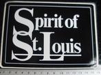 sticker Spirit of St. Louis stad plaats gemeente, Verzamelen, Verzenden, Zo goed als nieuw, Overige typen