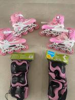 Bijna Nieuw- Inline skates met bescherming voor meisjes, Ophalen of Verzenden, Nieuw