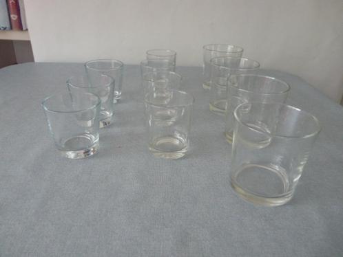 11 diverse glazen schaaltjes serveerglas theelichtje + meer, Huis en Inrichting, Keuken | Servies, Zo goed als nieuw, Schaal of Schalen