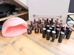Pink gellac set, Ophalen, Zo goed als nieuw, Overige kleuren, Handen en Nagels