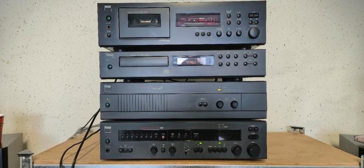 NAD 2100 , 1600, 522, 613 stereoset vintage in nette staat, Audio, Tv en Foto, Stereo-sets, Zo goed als nieuw, Speakers, Overige merken