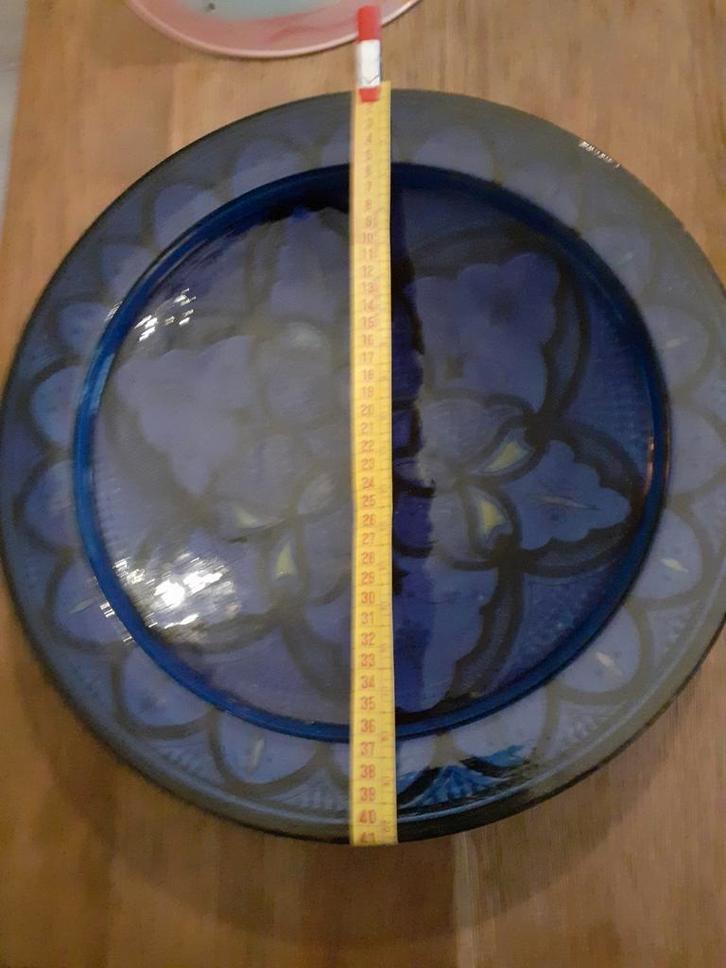 Mooie Marokkaanse Schaal 43cm, Huis en Inrichting, Woonaccessoires | Schalen en Manden, Gebruikt, Schaal, Rond, Steen of Aardewerk