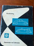 Handleiding vw kever 1958, Ophalen of Verzenden