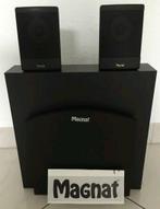 Magnat ministar passieve subwoofer + 2 satelliet speakers, Ophalen of Verzenden, 120 watt of meer, Subwoofer, Magnat