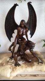 bronzen beeld Succubus met demon 70 cm, Ophalen