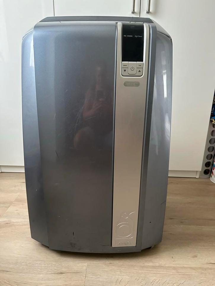 DeLonghi Pinguino PAC W130A Mobiele Airco, Witgoed en Apparatuur, Airco's, Gebruikt, Mobiele airco, Minder dan 60 m³, 3 snelheden of meer