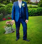 Trouwpak, Ophalen of Verzenden, Zo goed als nieuw, Maat 52/54 (L), Blauw