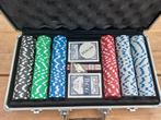 Pokerspel in aluminium koffer, Hobby en Vrije tijd, Ophalen, Zo goed als nieuw