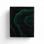 Malachiet tegeltje gepolijst  Herkomst: DR Congo  14863, Ophalen of Verzenden, Mineraal