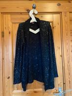 Vest zwart met palletjes M/L Louise orop, Ophalen of Verzenden, Zo goed als nieuw, Maat 38/40 (M), Zwart