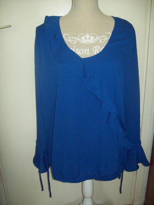 NIEUW! Charmante kobalt blauwe blouse van Great Looks 44 46, Kleding | Dames, Blouses en Tunieken, Nieuw, Maat 42/44 (L), Blauw