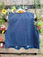 Prachtig vintage geborduurd blauw denim gilet, Kleding | Dames, Ophalen of Verzenden, Zo goed als nieuw, Maat 46/48 (XL) of groter