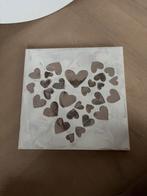 Hartjes Schilderij - Liefdevolle Decoratie, Ophalen of Verzenden