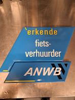 Anwb emaille bord, Verzamelen, Merken en Reclamevoorwerpen, Ophalen of Verzenden, Zo goed als nieuw, Reclamebord