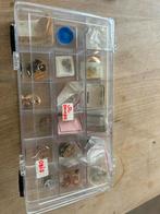 Doosje vintage Omega polshorloge uurwerken onderdelen, Ophalen of Verzenden, Zo goed als nieuw, Staal, Overige merken