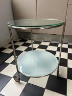 Ikea trolley bijzettafel Strind, Ophalen, Minder dan 55 cm, Gebruikt, Rond
