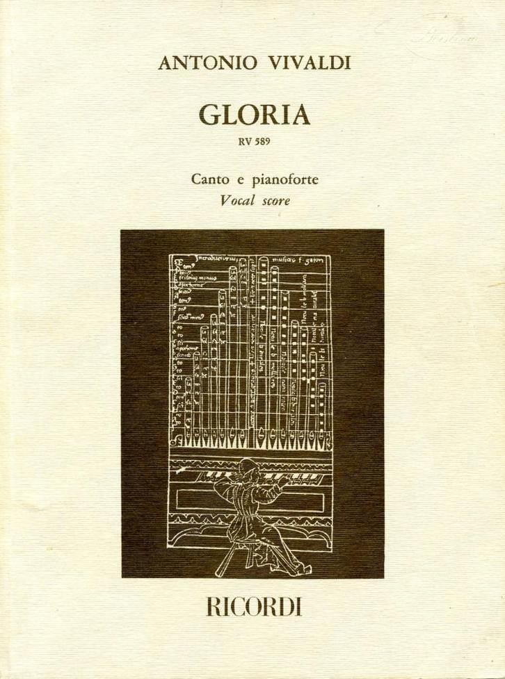 Gloria RV 589. Antonio Vivaldi. Pianopartituur, Muziek en Instrumenten, Bladmuziek, Gebruikt, Artiest of Componist, Klassiek, Koor