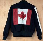 Vintage Le Cuir Niko ‘80s bomberjack jas Canada - Maat S, Blauw, Ophalen of Verzenden, Zo goed als nieuw, Vintage