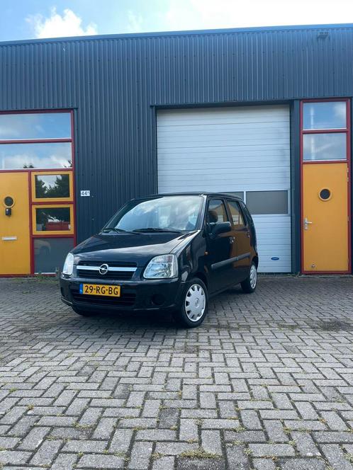 Opel Agila 1.2 16V Twinport 2005 Zwart Dakje, Auto's, Opel, Particulier, Agila, ABS, Airbags, Centrale vergrendeling, Elektrische buitenspiegels