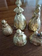 5 Koperen tafel bellen (Antiek), Antiek en Kunst, Antiek | Koper en Brons, Ophalen of Verzenden