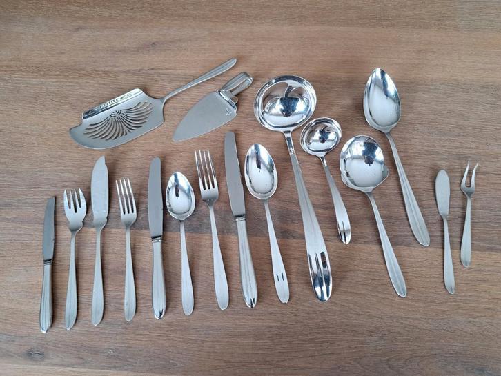 Gero Zilvium Art Deco model 230 Distinction, Huis en Inrichting, Keuken | Bestek, Rvs of Chroom, Ophalen of Verzenden