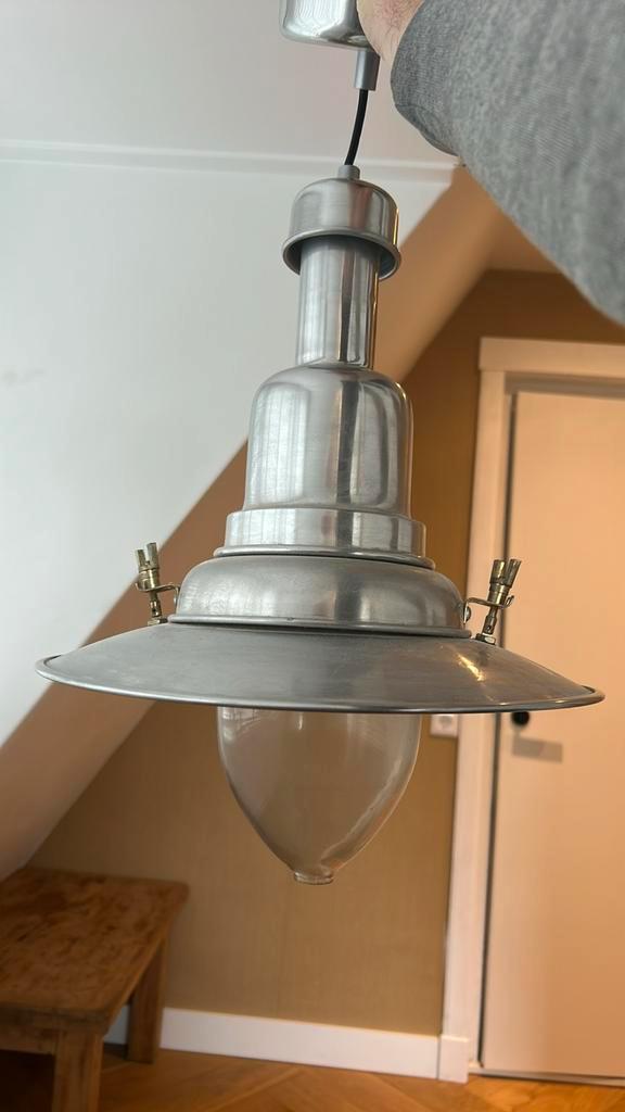 Ikea Ottava Schipperslamp - Stoer Design!, Huis en Inrichting, Lampen | Hanglampen, Zo goed als nieuw, Minder dan 50 cm, Metaal