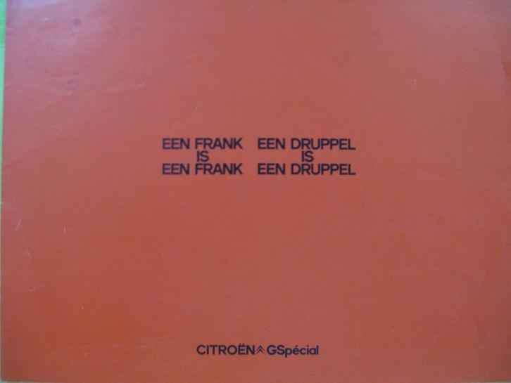 Citroen GSpecial folder, Boeken, Auto's | Folders en Tijdschriften, Zo goed als nieuw, Citroën, Ophalen of Verzenden