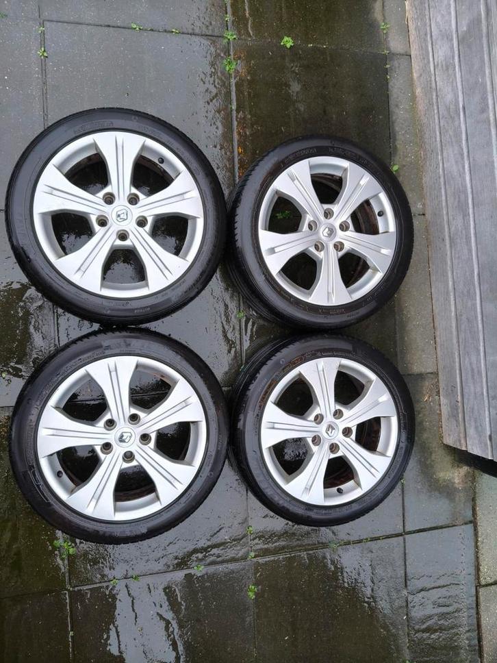 Renault Megane 3 / Scenic Velgen + Banden, Auto-onderdelen, Banden en Velgen, Banden en Velgen, Zomerbanden, 17 inch, 205 mm, Personenwagen