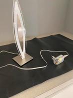 Tafel lamp van glas/ RVS, Huis en Inrichting, Lampen | Tafellampen, Ophalen, Zo goed als nieuw, Glas, Minder dan 50 cm