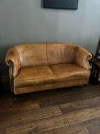 Stoer Schapenleren 2 zits Bankje, Ophalen, Gebruikt, 150 tot 200 cm, Tweepersoons