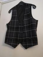 Nieuw River island Gilet spencer grijs zwart Ruiten L, Ophalen, Maat 52/54 (L), Zwart, Nieuw