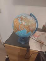 Wereldbol lamp, Huis en Inrichting, Woonaccessoires | Wereldbollen, Ophalen, Zo goed als nieuw