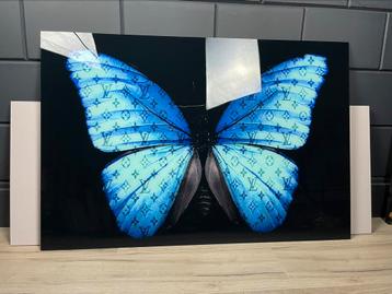 ACTIE: butterfly plexiglas schilderij 