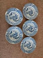 Vijf antieke Chinese borden, Antiek en Kunst, Antiek | Wandborden en Tegels, Ophalen of Verzenden