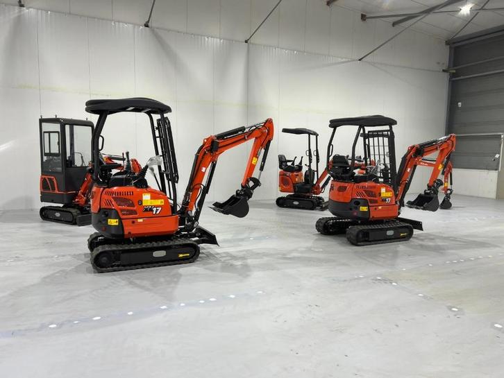 Rhinoceros MINIGRAVERS nieuw KS10-8 XN10-812-8 XN12-9 XN18, Zakelijke goederen, Machines en Bouw | Kranen en Graafmachines, Graafmachine