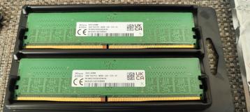 2 x 16GB SK Hynix 5600MHz DDR5 288-pin DIMM beschikbaar voor biedingen