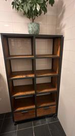 Massief Mango Houten Kast, Huis en Inrichting, Kasten | Boekenkasten, Ophalen, Gebruikt, 100 tot 150 cm, Met lade(s)
