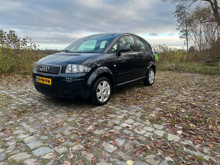Audi A2 1.4 55KW 2004 Blauw, Auto's, Audi, Particulier, A2, Benzine, C, MPV, Handgeschakeld, Origineel Nederlands, Blauw, Voorwielaandrijving