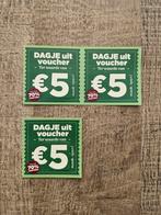 3 DAGJE UIT VOUCHER'S, Ophalen of Verzenden, Overige soorten, Overige typen