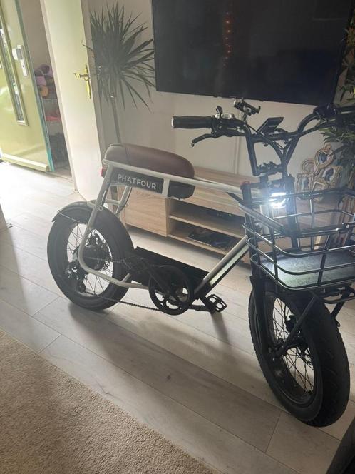 PHATFOUR fatbike e-bike, Fietsen en Brommers, Elektrische fietsen, Zo goed als nieuw, Overige merken, 55 tot 59 cm, 50 km per accu of meer